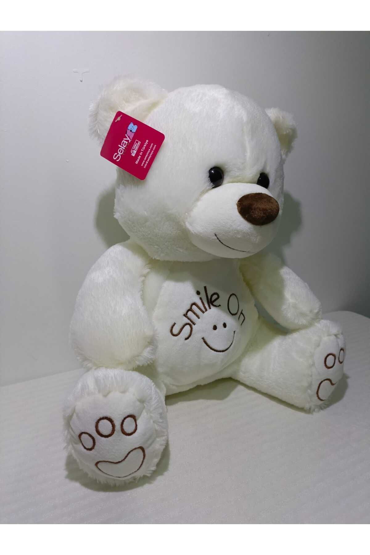 SELAY TOYS-Smile on Plush Belly Bear 40 cm 5