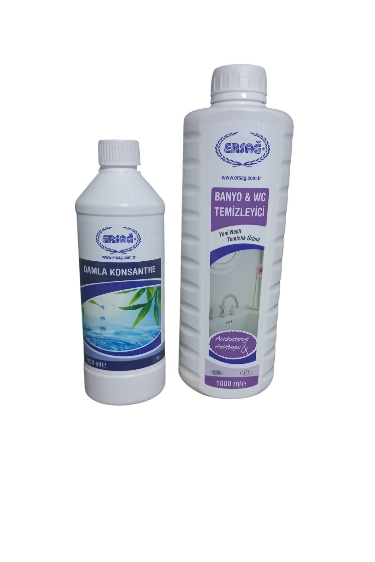 Ersağ Damla Konstantre 500 Ml + Banyo Wc Temi̇zleyi̇ci̇ 1000 Li̇tre Temi̇zli̇k Seti̇