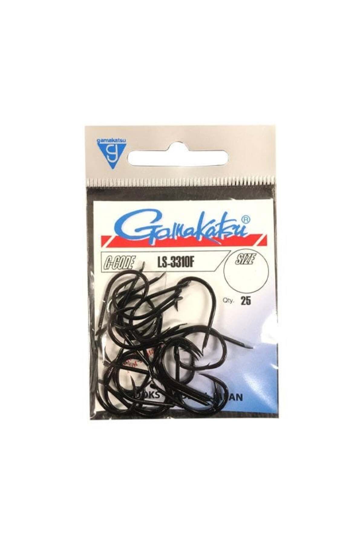 Gamakatsu LS-3310F NO:2/0 Siyah Olta İğnesi 25Adet