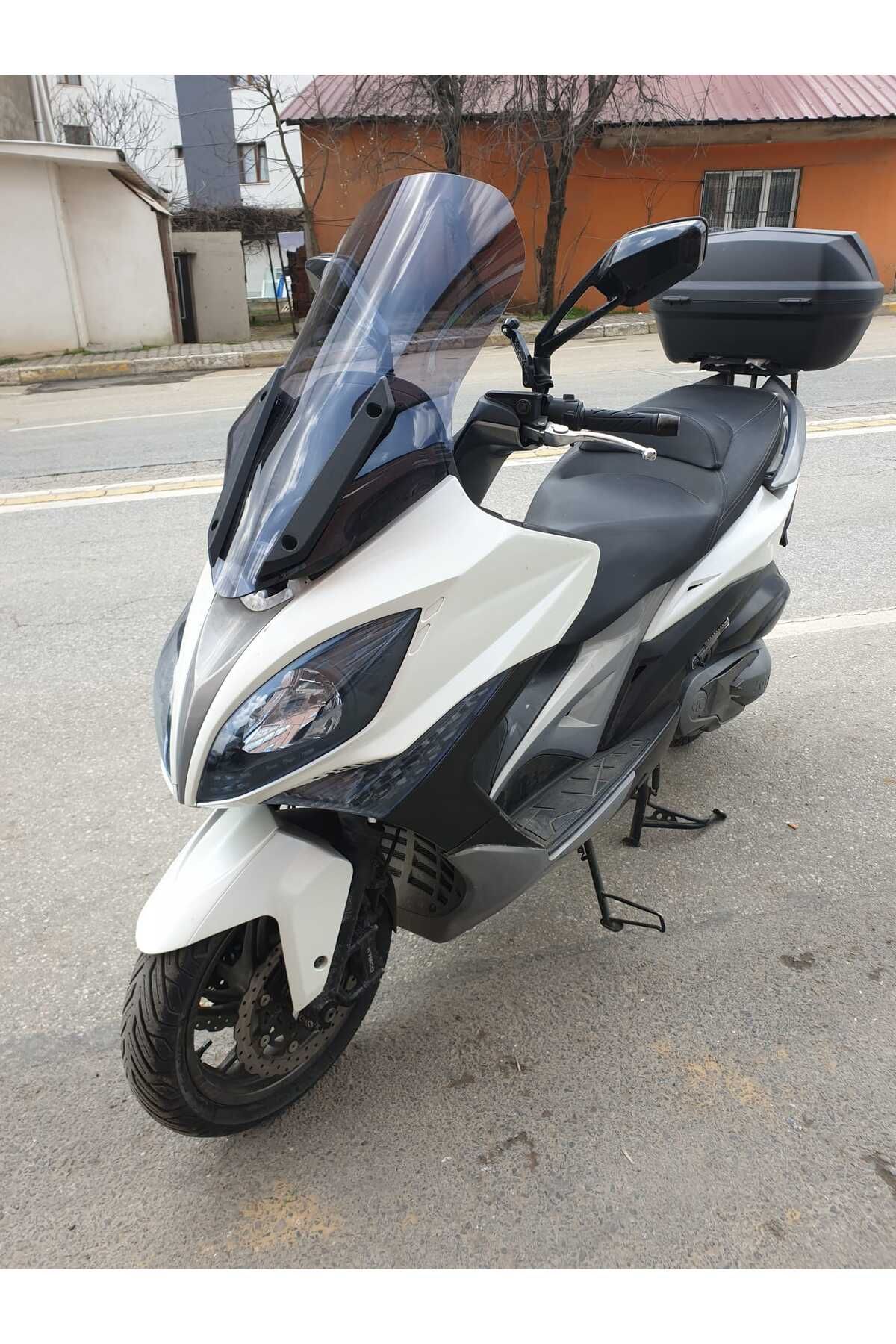 Kymco Xciting 400 İ Siperlik Ön Cam 2015 Model 72cm Füme Renkli 4mm UZUN CAM