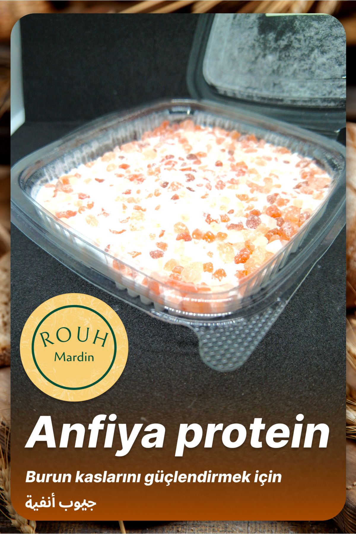 ROUH Mardin Burun kaslarını güçlendirmek için küçük protein parçaları , geyoop anfiya 140 g