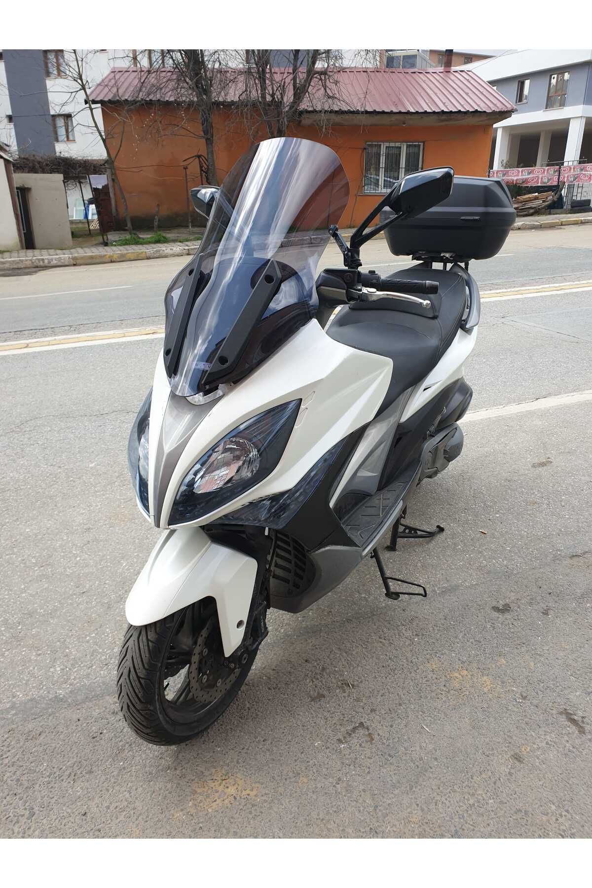 Kymco Xciting 400 İ Siperlik Ön Cam 2015 Model 72cm Füme Renkli 4mm UZUN CAM
