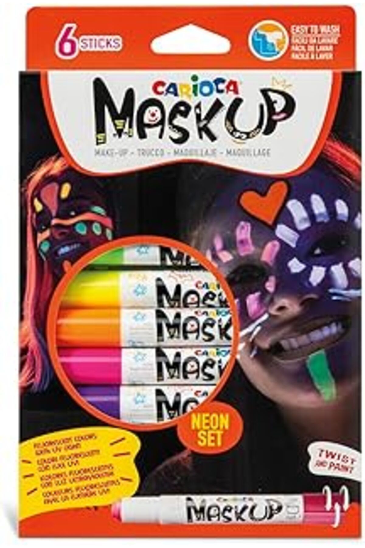 Genel Markalar Mask Up Yüz Boyası - Neon (6 RENK)