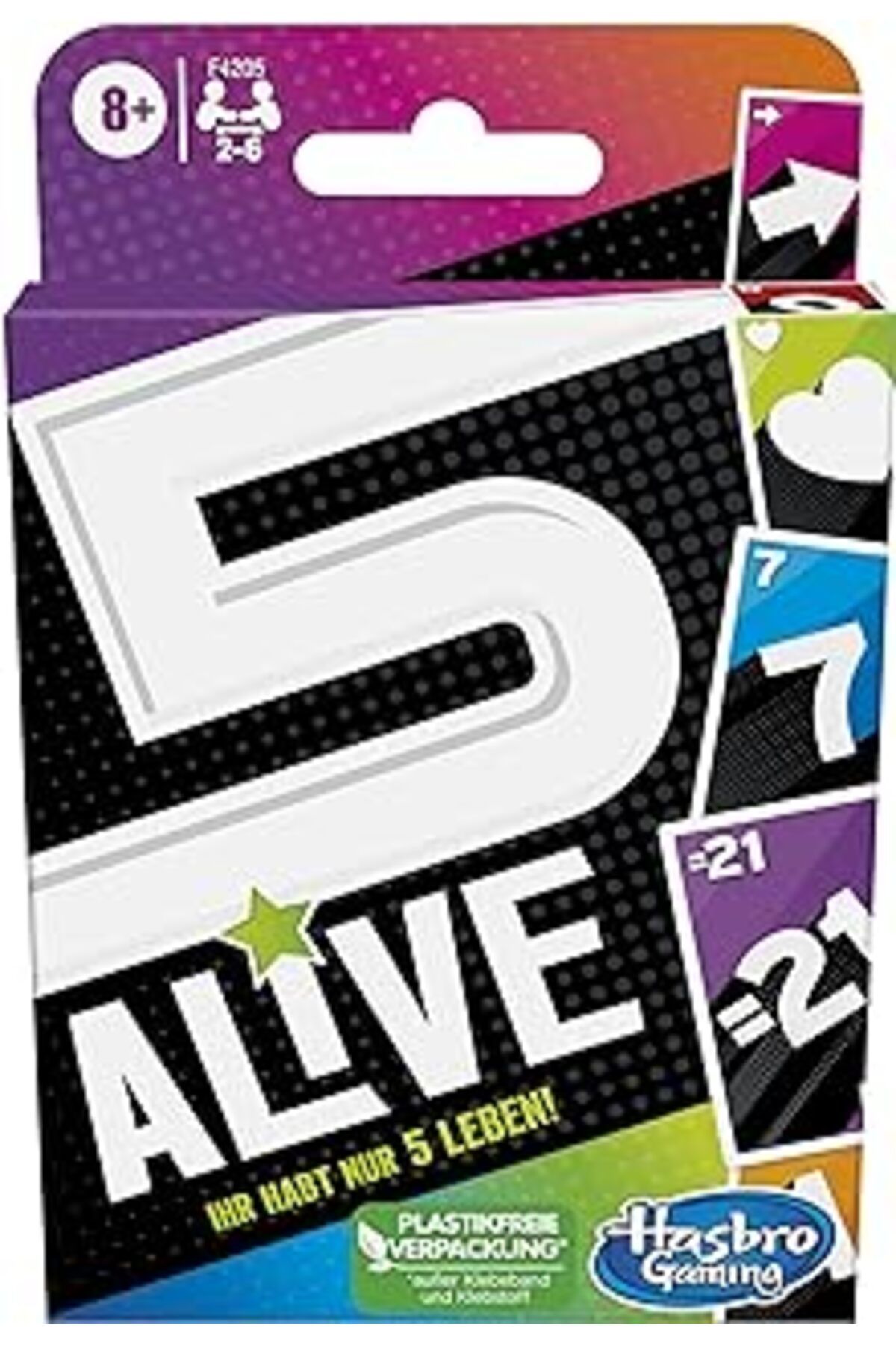 Genel Markalar Gaming Five Alive kart oyunu, çocuklar ve aileler için hızlı oyun, öğrenmesi kolay, 8 yaşınd