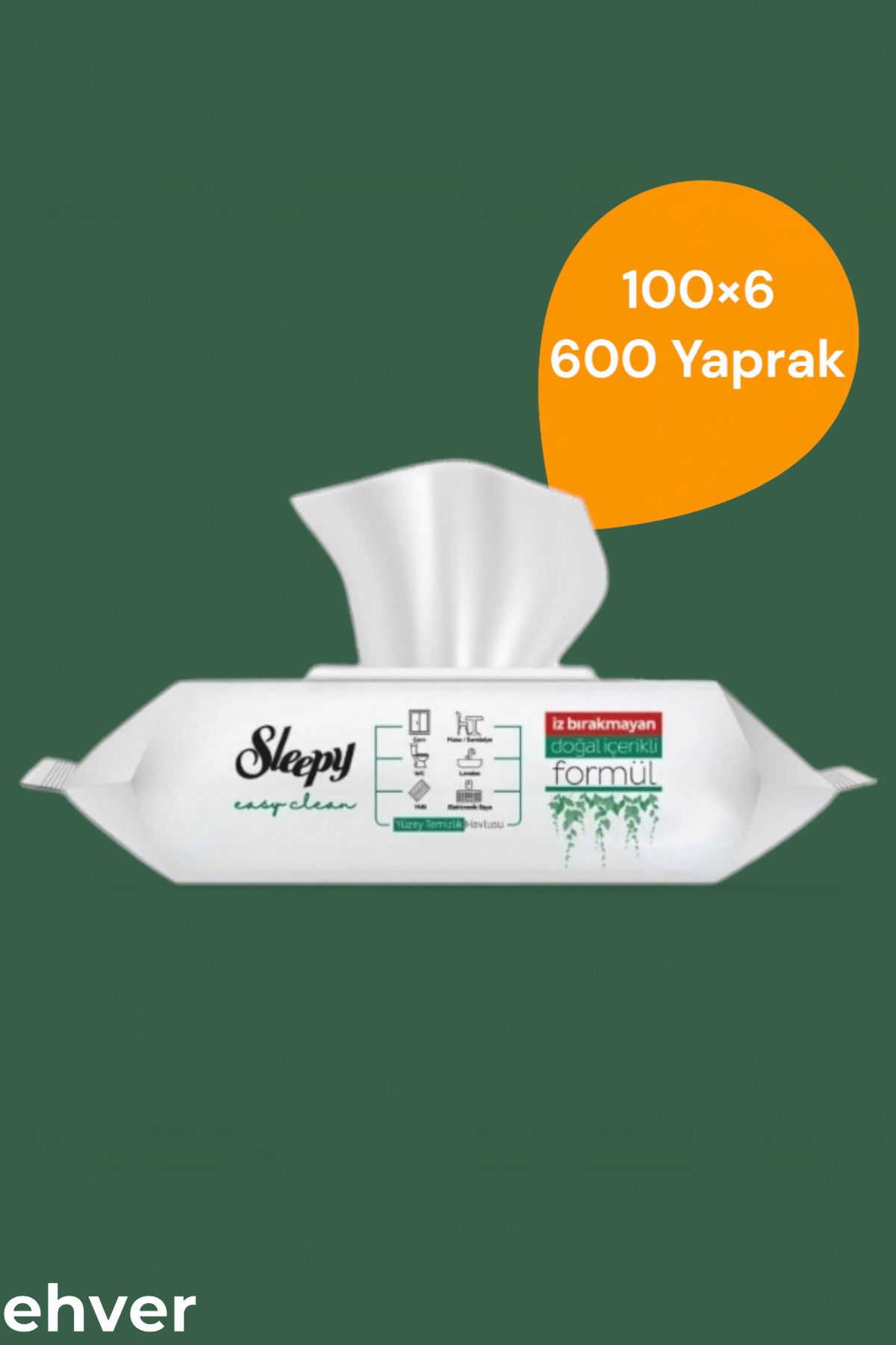 Sleepy Easy Clean 100×6 Yüzey Temizlik Havlusu (600 Yaprak)