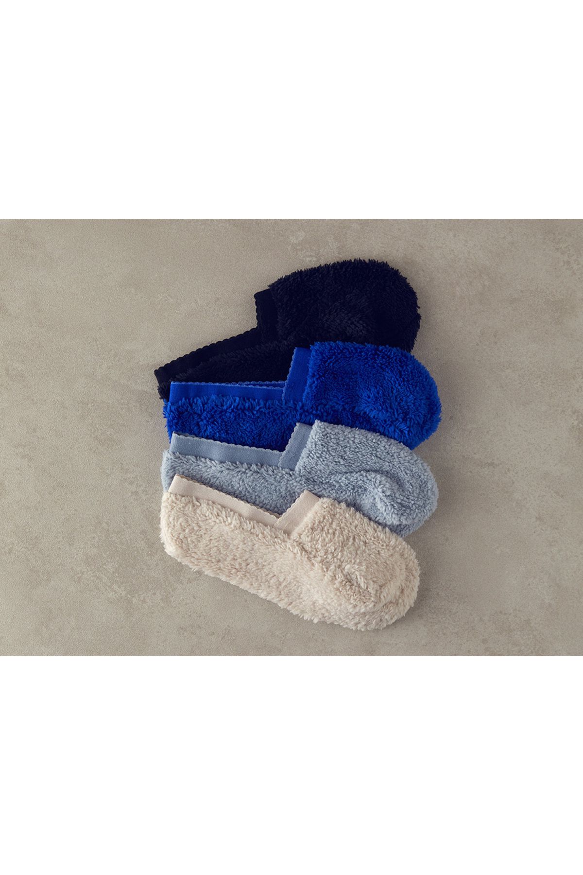 English Home-New Soft Women's Plush Socks Navy Blue 3