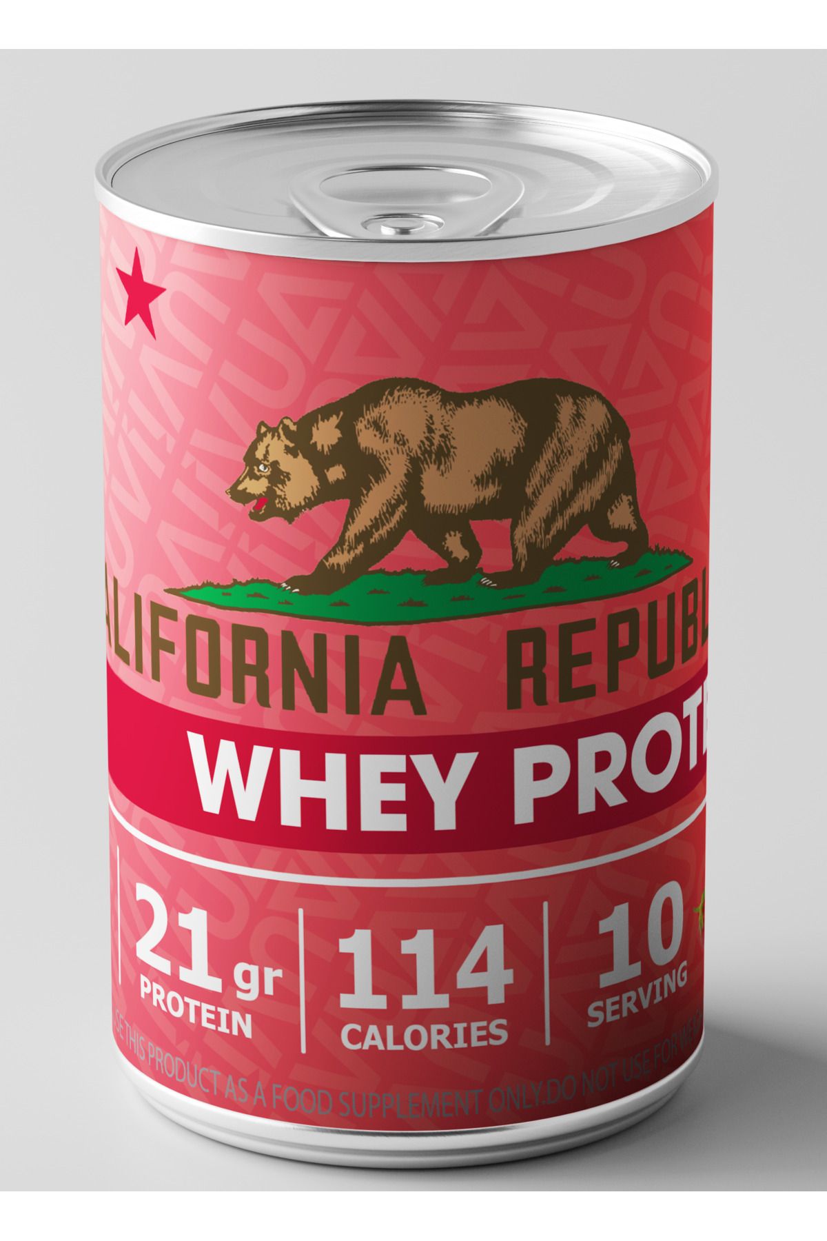 CALIFORNIA REPUBLIC Whey Protein - 300Gr - Çilek Aromalı - 10 Servis