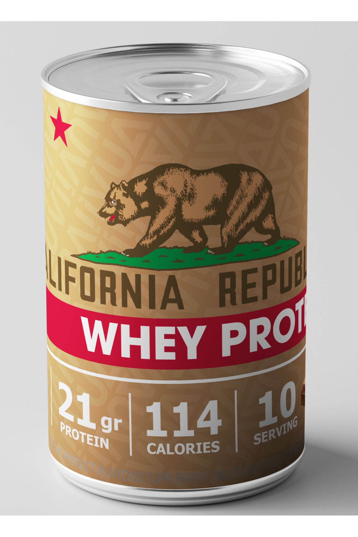 CALIFORNIA REPUBLIC Whey Protein - 300Gr - Çikolata Aromalı - 10 Servis