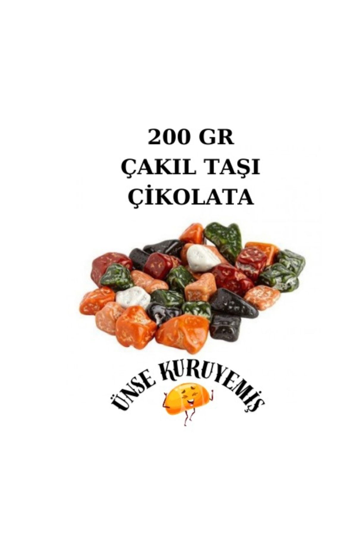 ÜNSEKURUYEMİŞ Renkli Çakıl Taşı Çikolata (200 Gr)