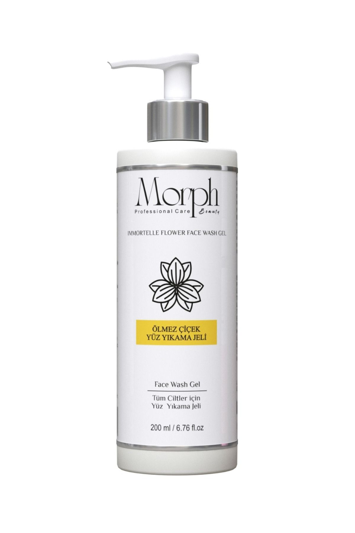 پاک کننده صورت گل مرگ گیاه طلایی ژل تمیز کردن سبوم تعادل 200 میل morphbeauty