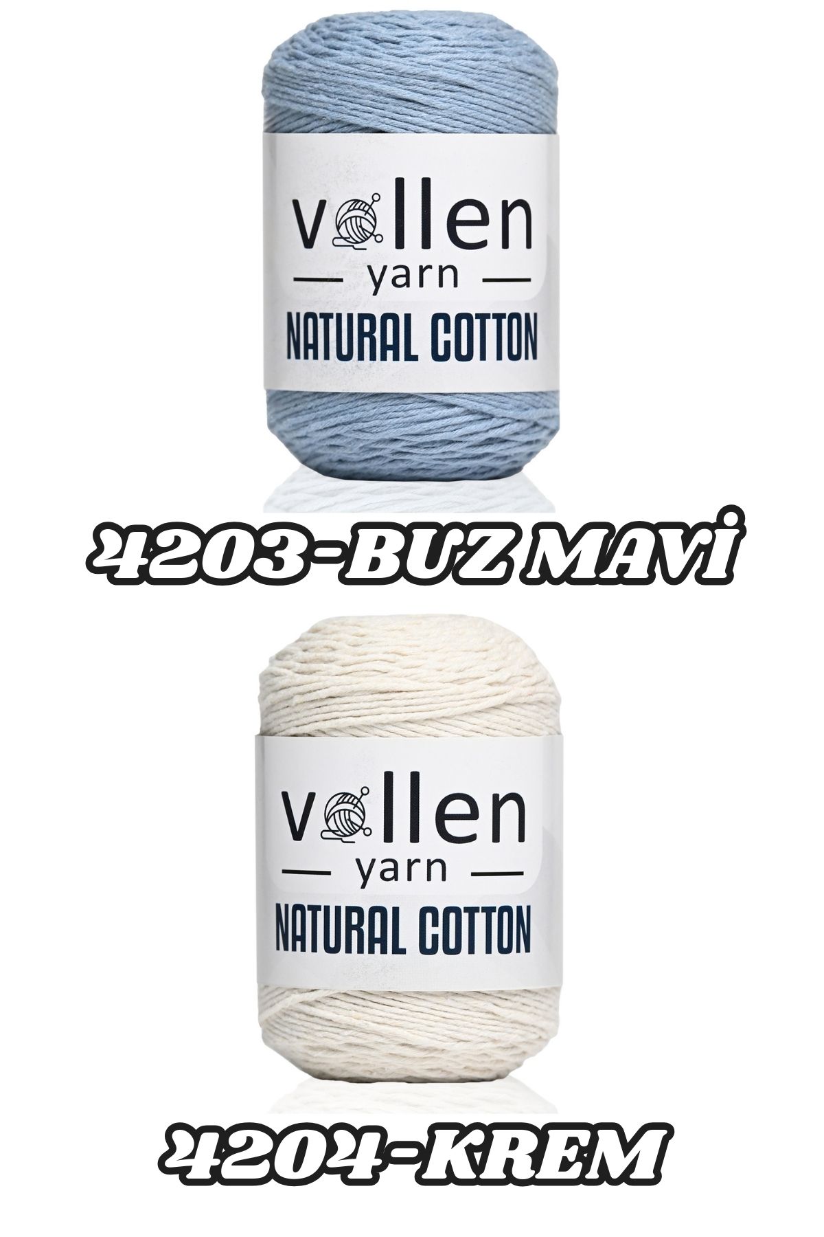 vollen yarn-100gr/200mt Premium Natural Cotton Amigurumi And Punch Yarn, Πλεκτό Κροσέ Χέρι, Μπεζ 3