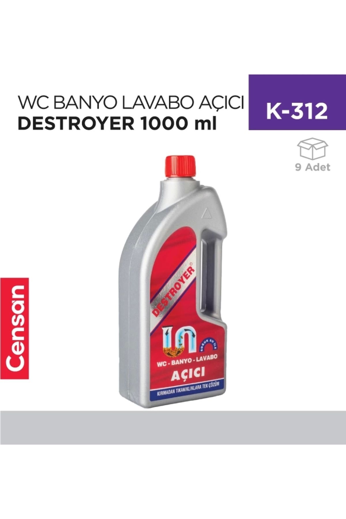 Censan WC BANYO LAVABO AÇICI DESTROYER 1000 ML