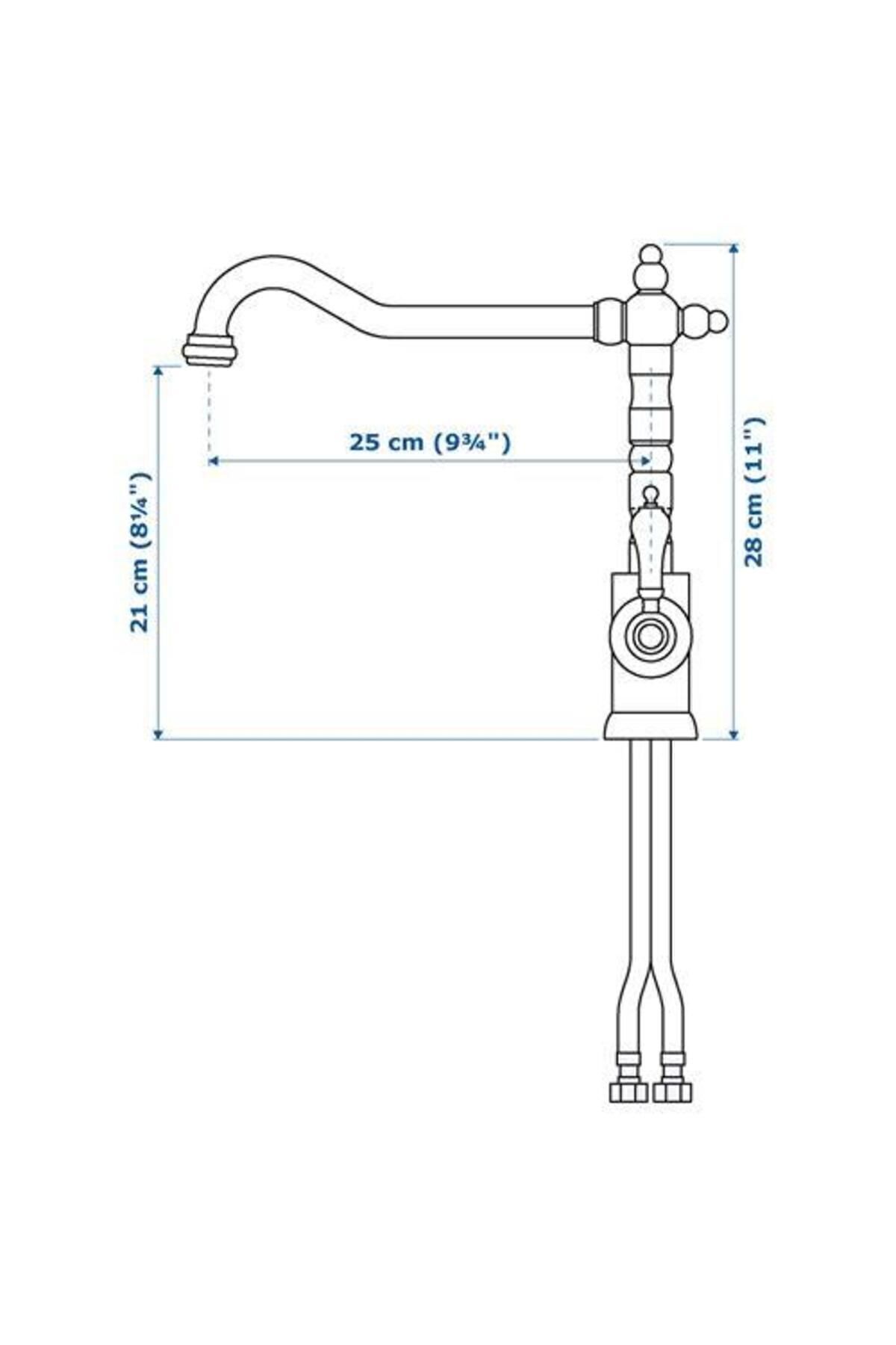 IKEA-Kitchen Faucet, Metal Color Metal Height 28 cm 2