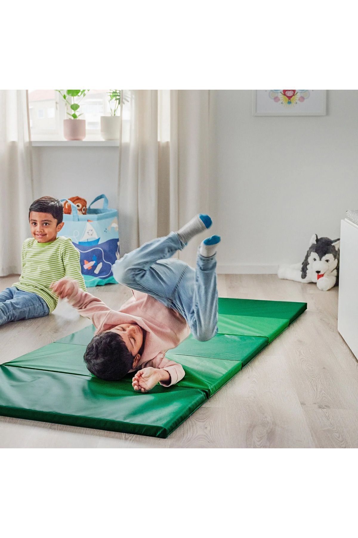 IKEA PLUFSIG Yeşil Katlanır Jimnastik Minderi, 78x185 cm fotoğrafı 5 (önizleme)