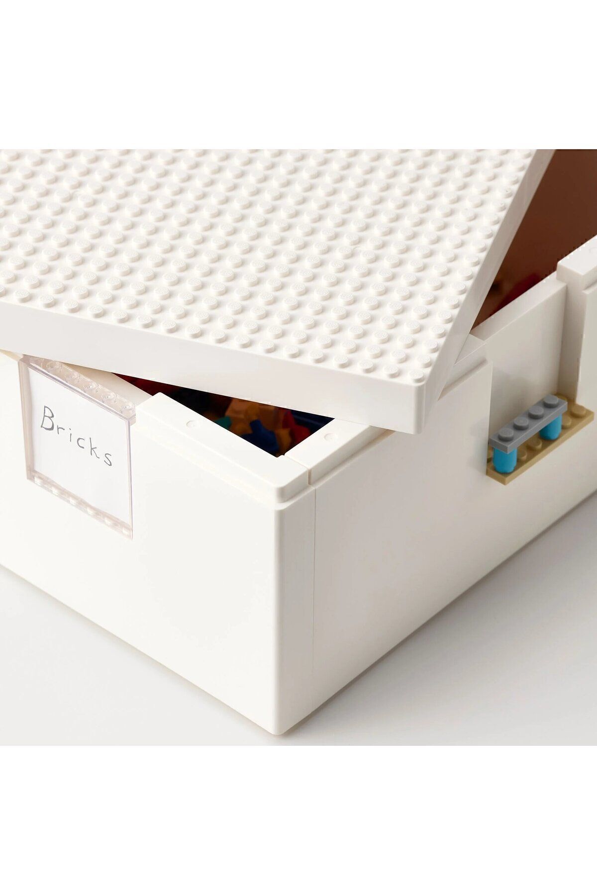 IKEA-BYGGLEK with cover® box white 26x18x12 cm 4