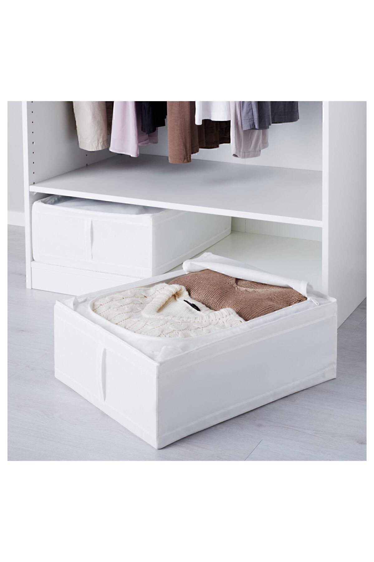 IKEA-44x55x19 см бял цвят - сгъваема кутия за съхранение 4