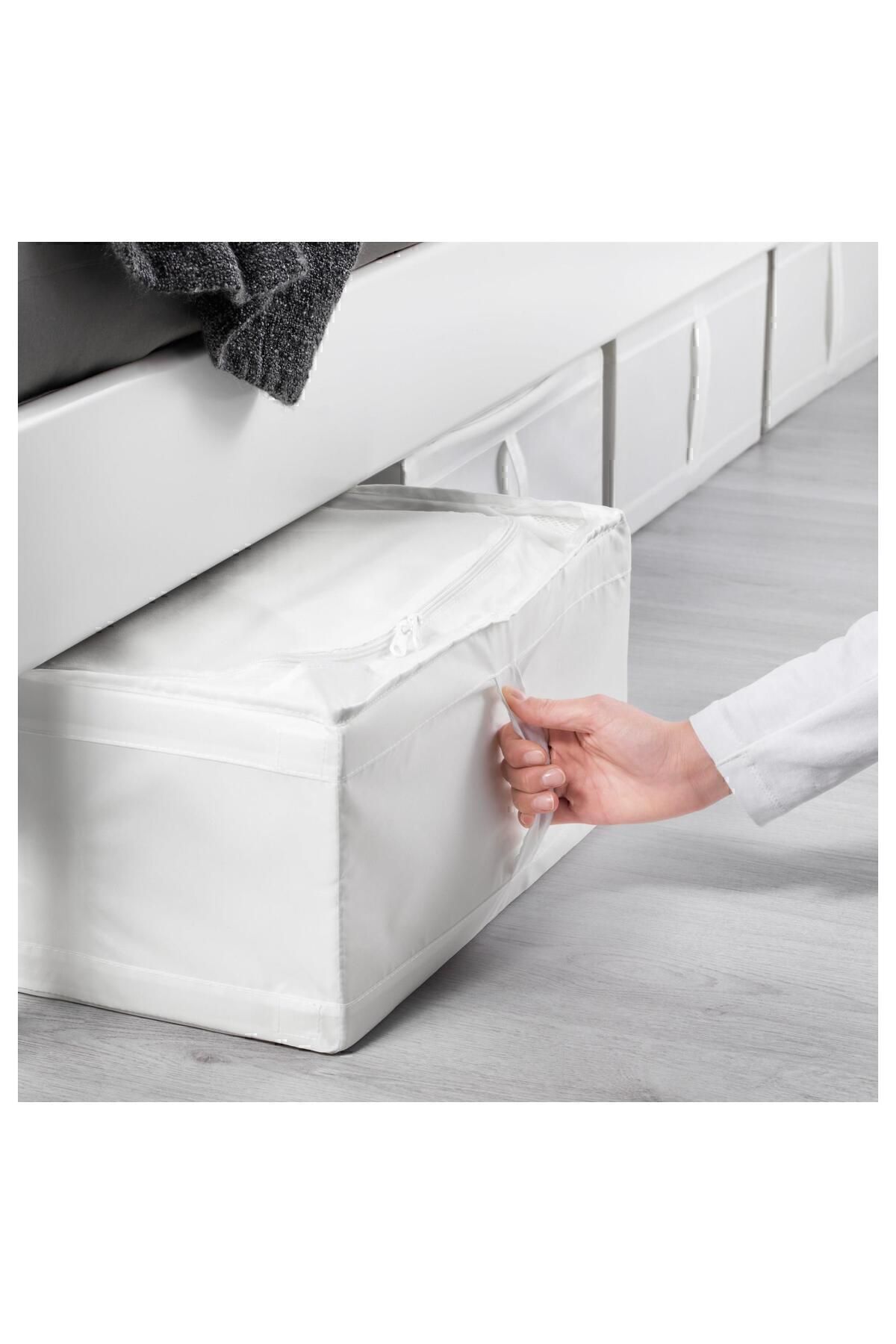 IKEA-44x55x19 см бял цвят - сгъваема кутия за съхранение 3