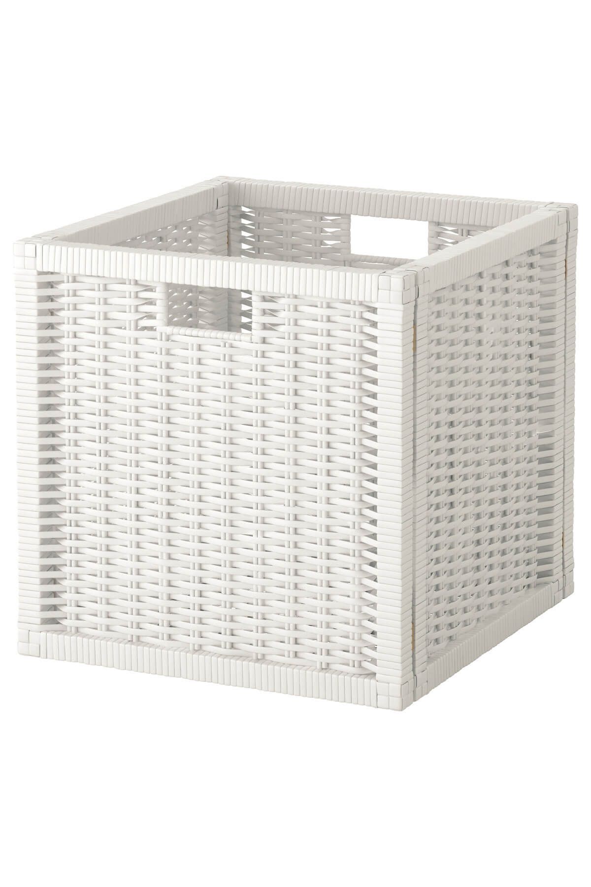 IKEA-BRANÄS 32x34x32 cm Plastic White Basket 2