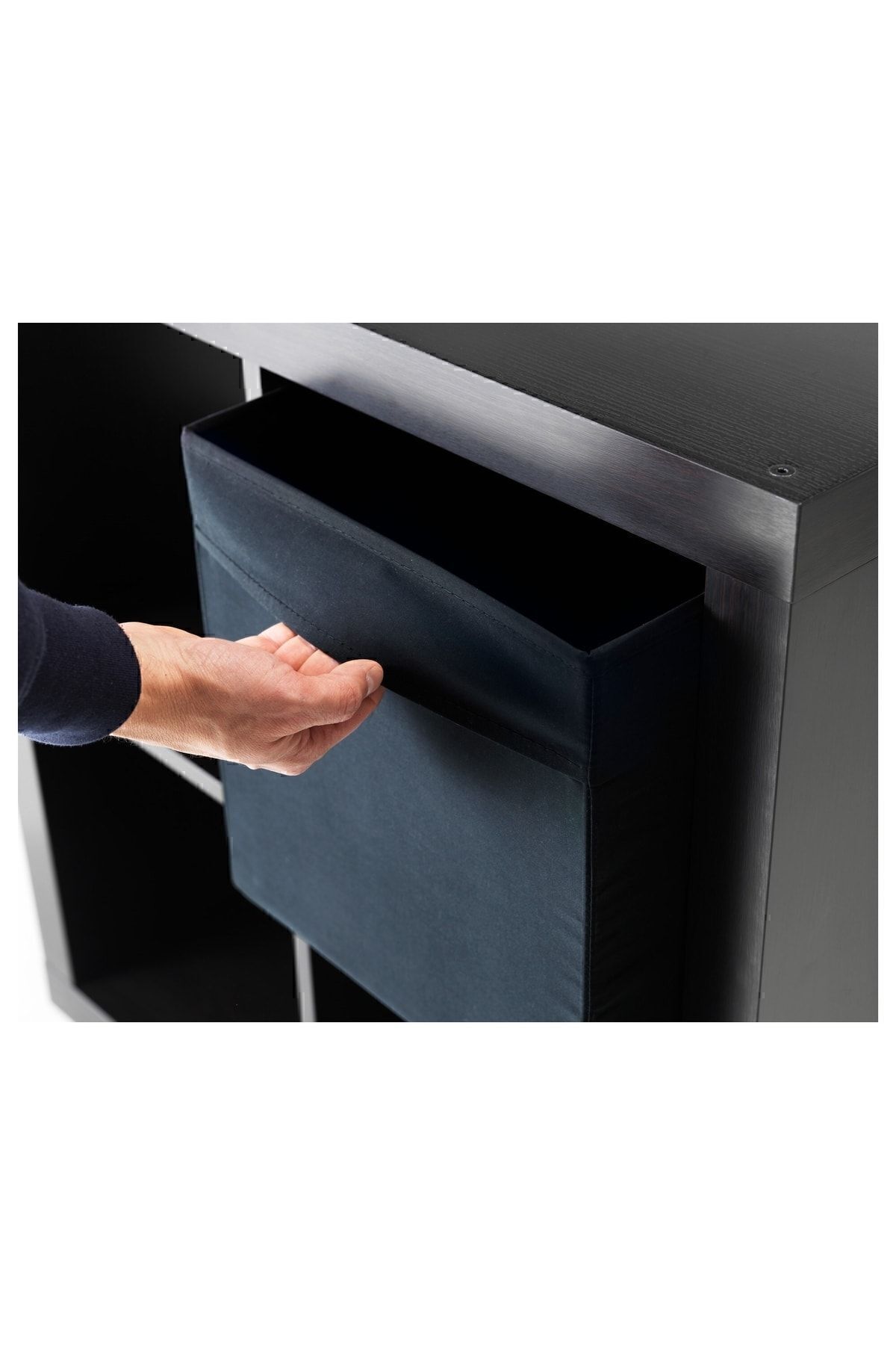 IKEA-Drena Box, black, Decorative Box, 33x38x33 cm Multi-Purpose Organizer Box 4