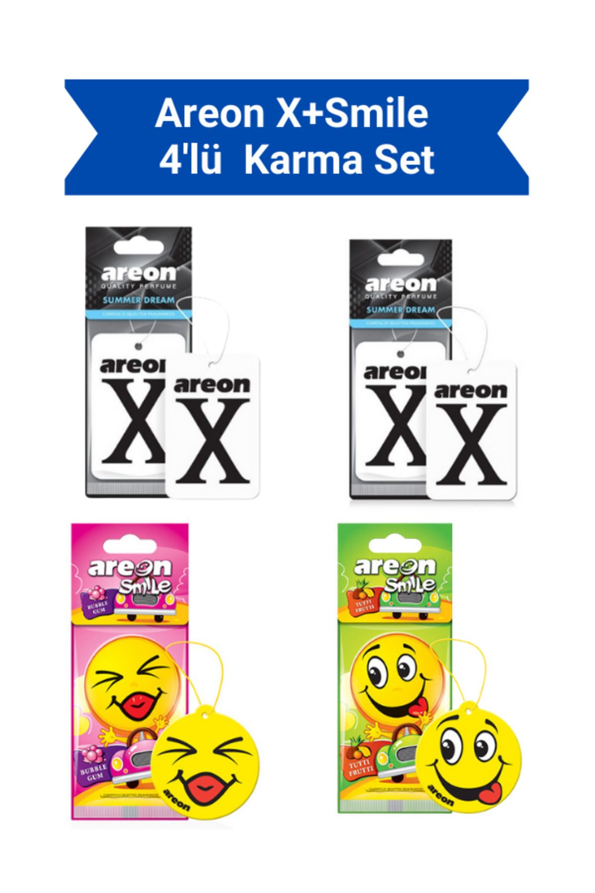 Areon X+Smile 4'lü Karma Set