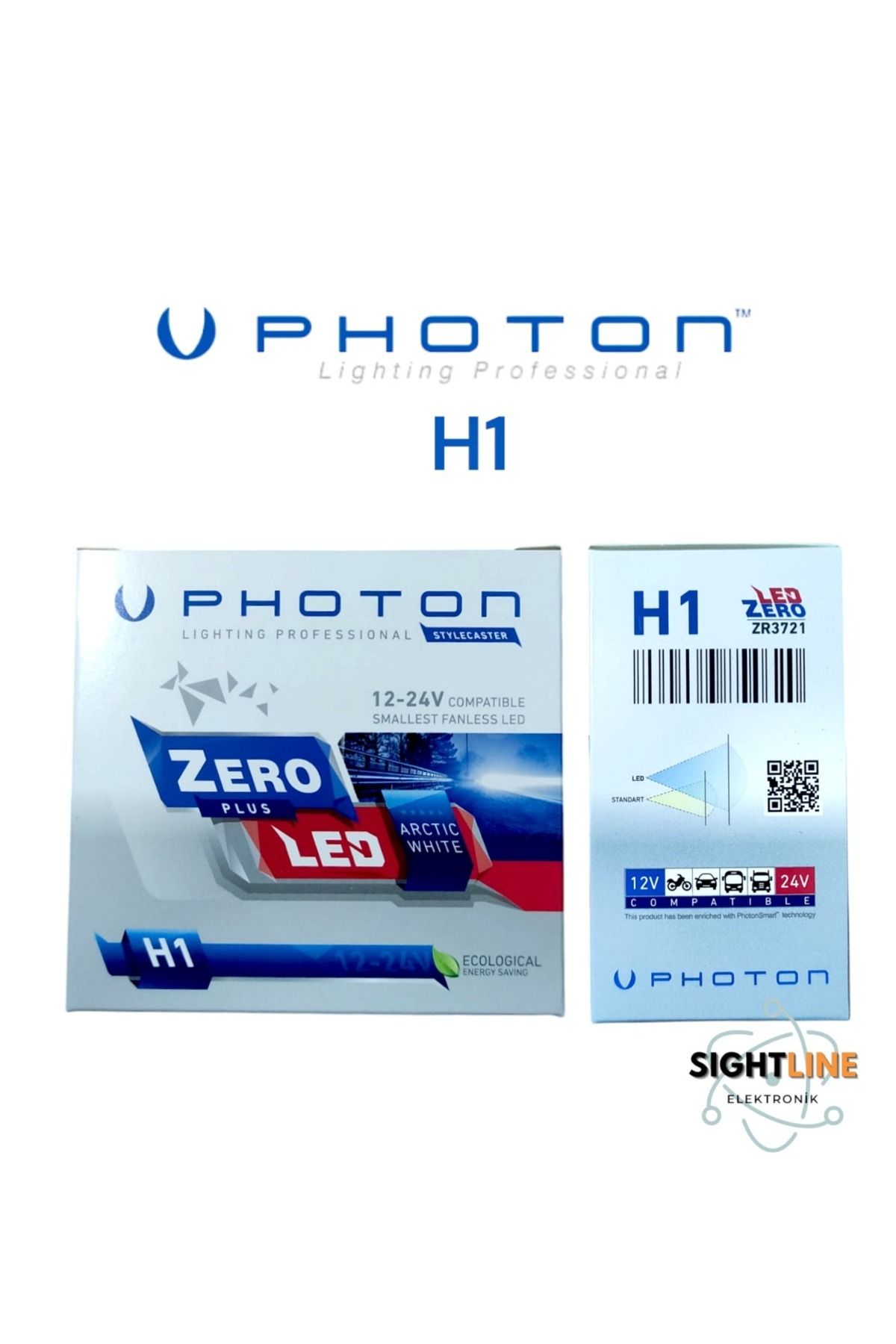 Photonzero H1 Plus Xenon Beyaz Led Ampül Farı 12/24V Uyumlu 13.000 Lümen 6500 Kelvin