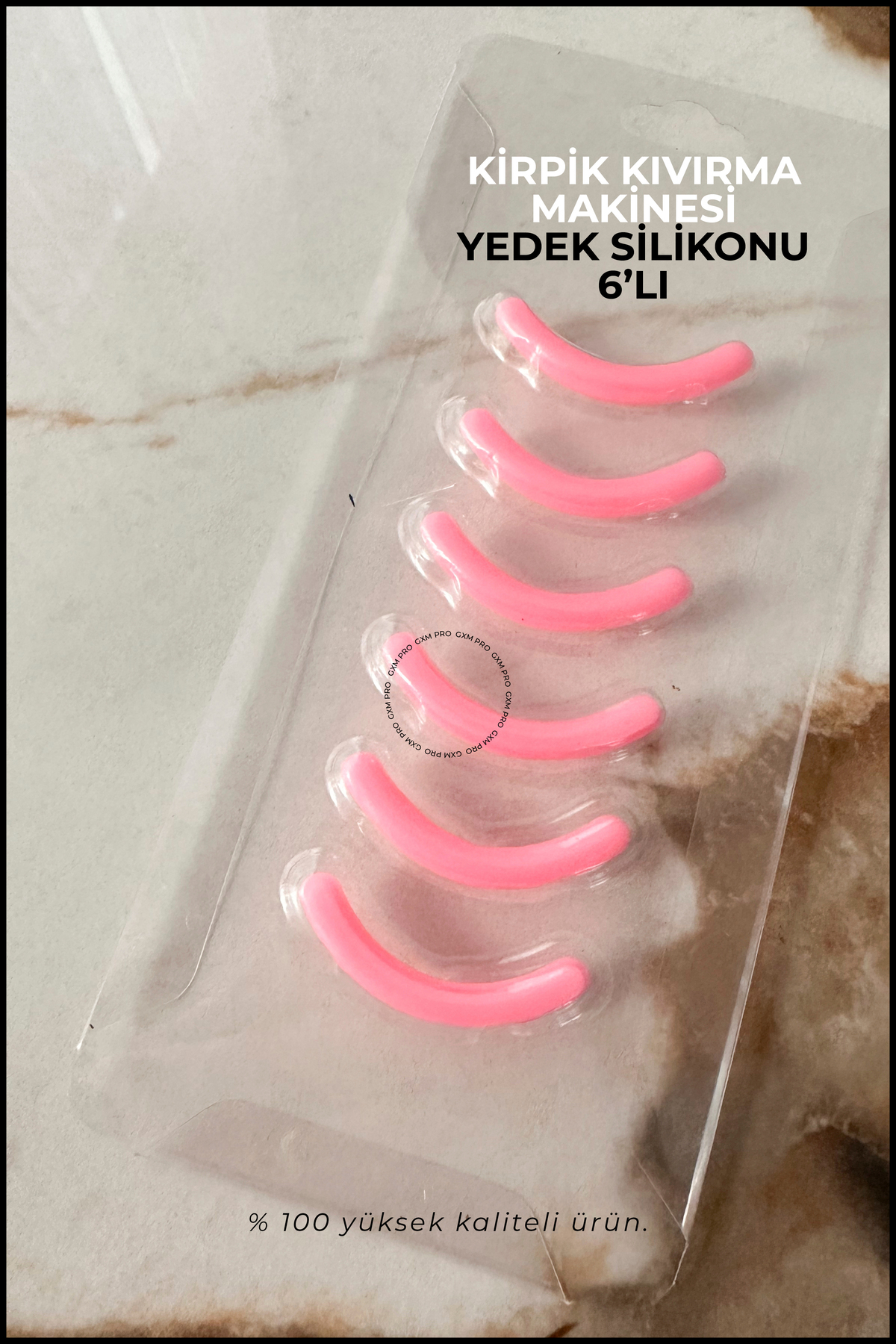 6 Adet Yeni Kirpik Kıvırma Makinesi Yedek Silikonu — صورتی NR2024-231 — تصویر 3 از 3