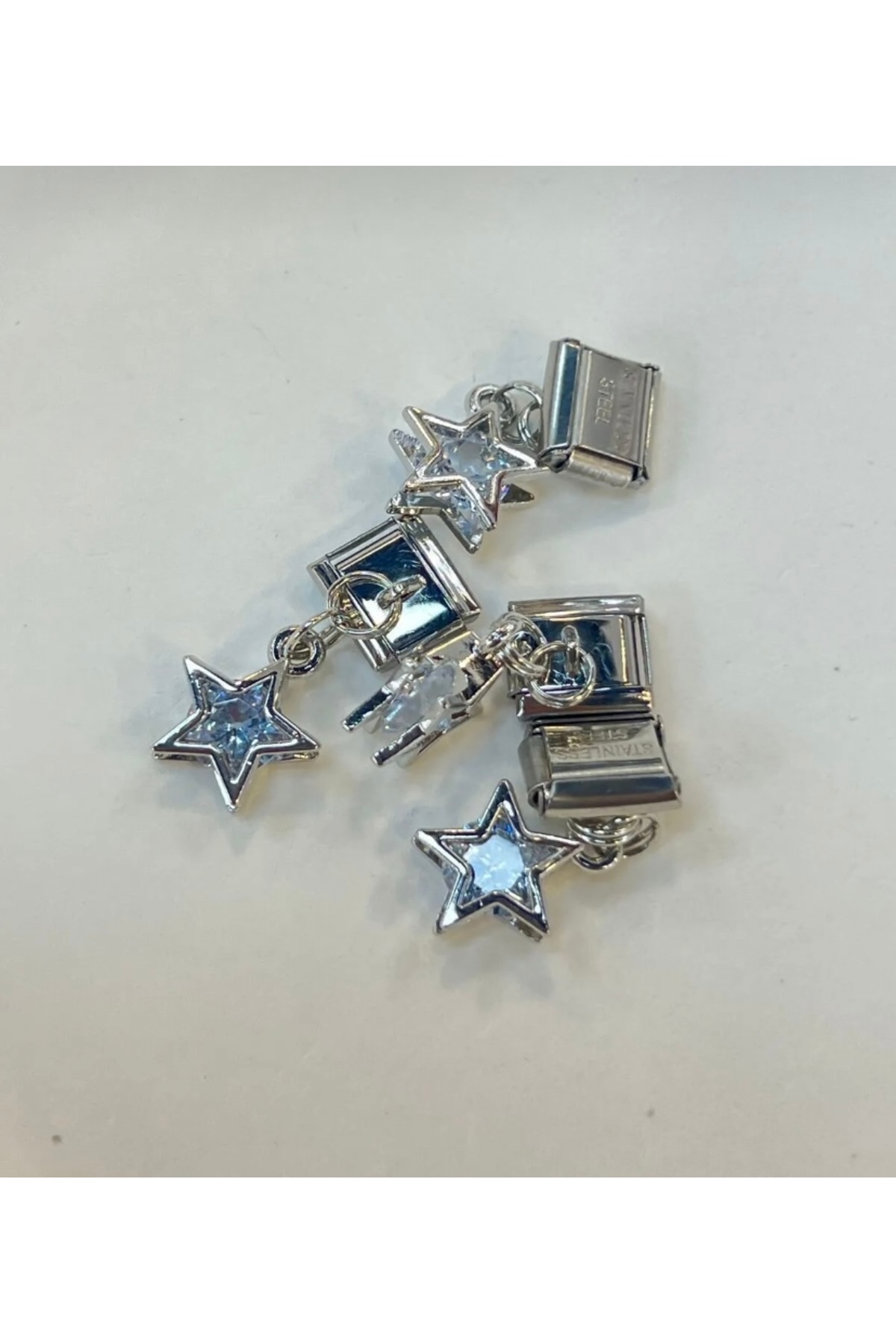1 Italian Charm with Starry Geometric Pattern