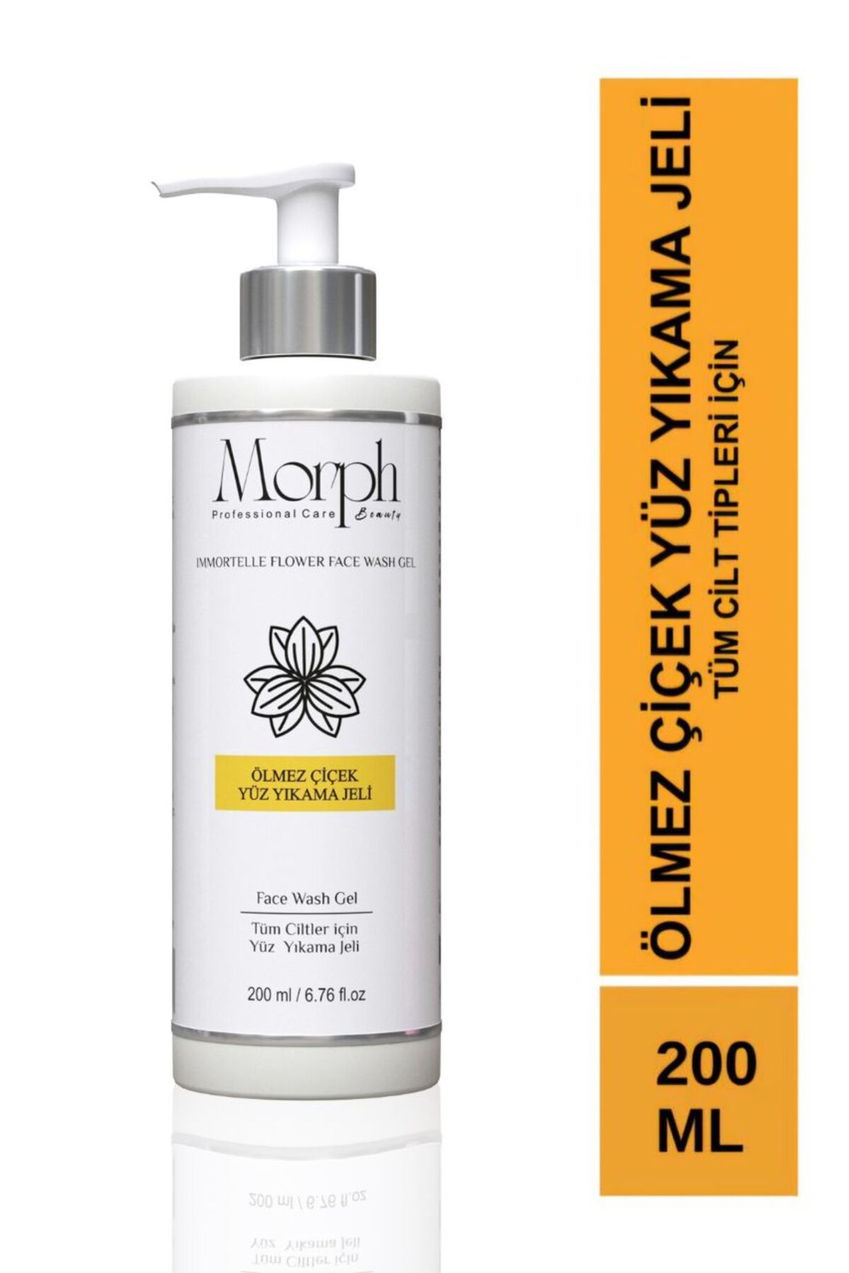 morphbeauty Ölmez Çiçek (Altın Otu) Yüz Temizleme Jeli Sebum Dengeleyici 200 ML