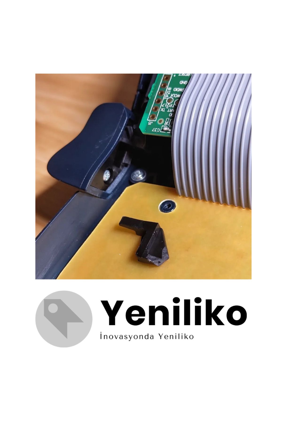 Yeniliko Dymo LetraTag LT-100H için Kesme Butonu ve Kolu (3D Baskı Yedek Parça)