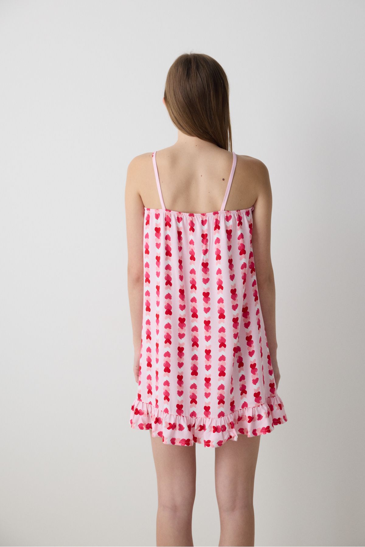 Penti-Carrie Printed Light Pink Nightgown - Kolekcja Loves Paris 4