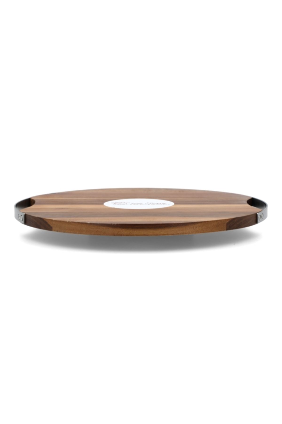 Bien Servi-Elegant Design Round Acacia Lazy Susan Rotating Tray 2