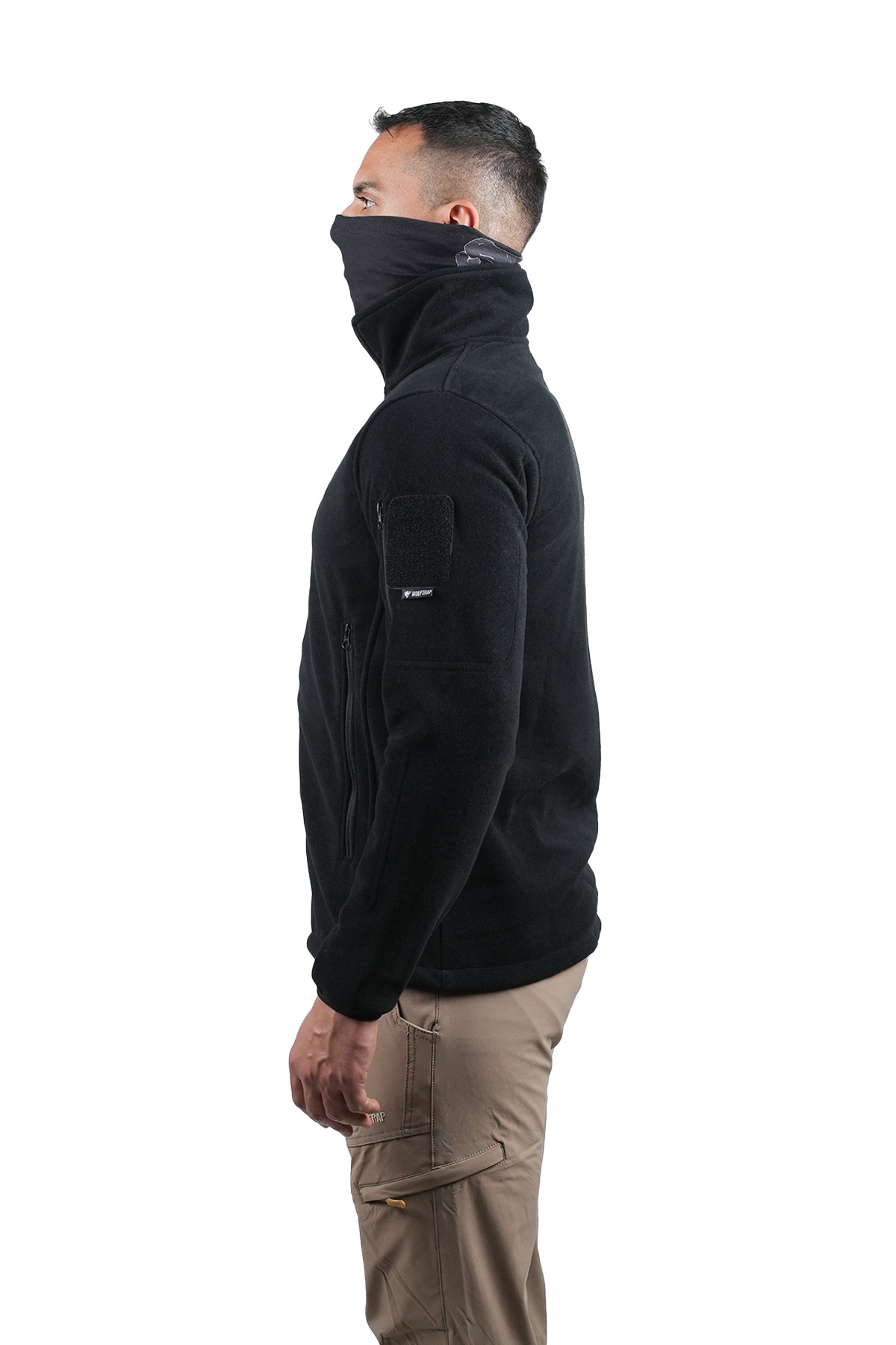 Tam Fermuarlı Taktik Polar Ceket 2011 Siyah 5 Cepli Outdoor Polar — رنگارنگ wt-2011-siyah-s — تصویر 4 از 6