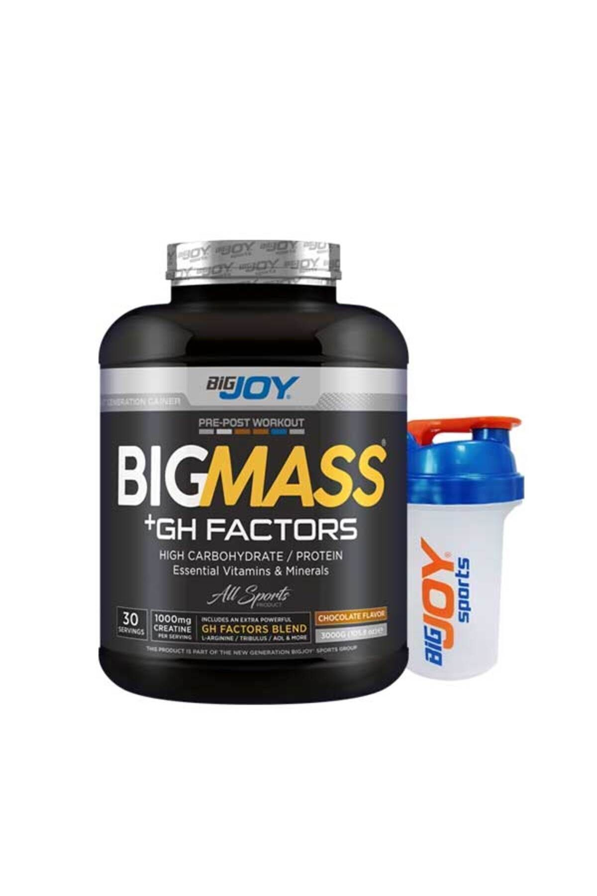 Bigjoy Sports Çikolata Aromalı Mass Gainer Gh Factors 3 Kg 30 Servis Karbonhidrat Tozu