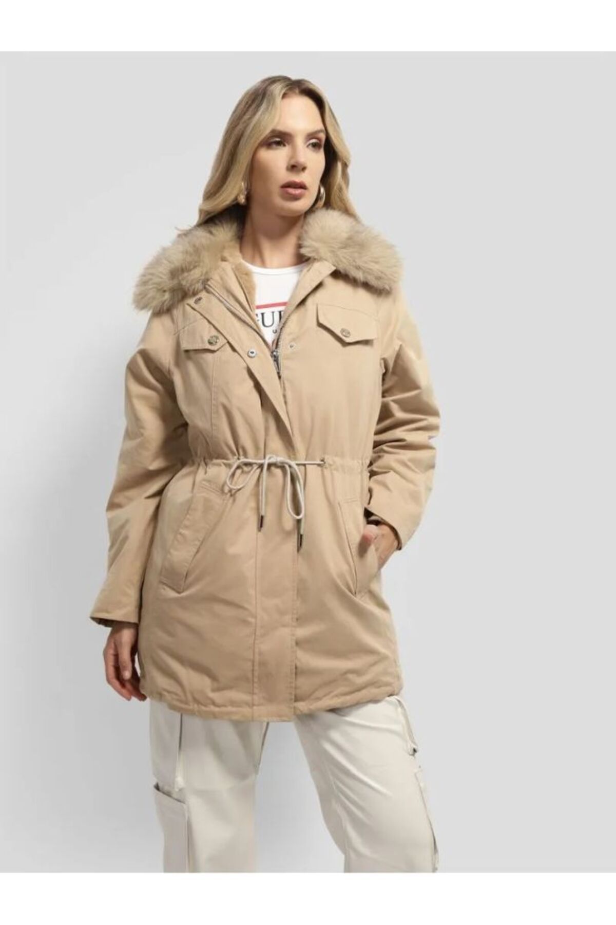 Guess LUCIE PARKA FAUX FUR