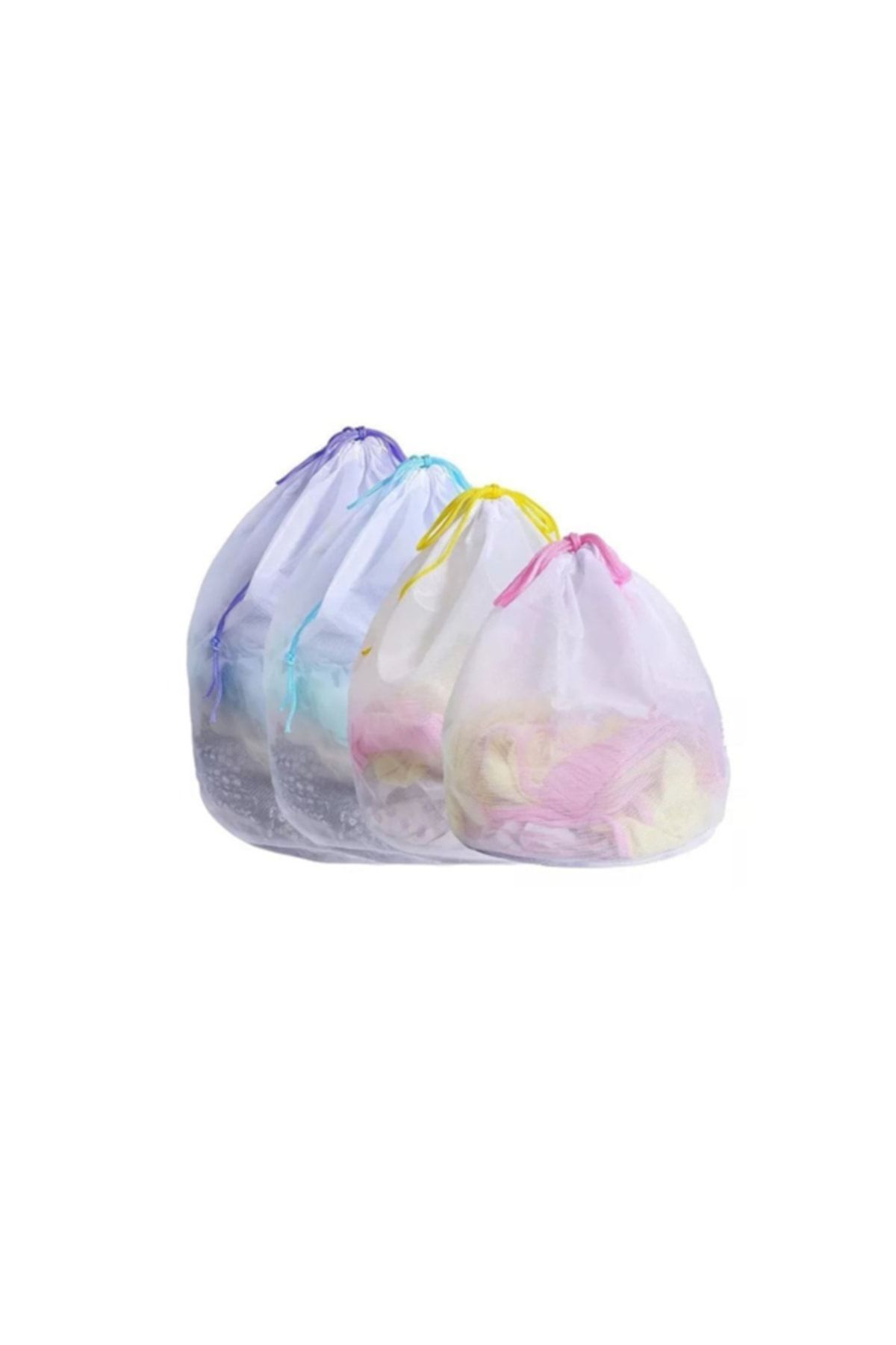 Malzek-40X60 Laundry Net with Colorful String - 4 Pieces 3