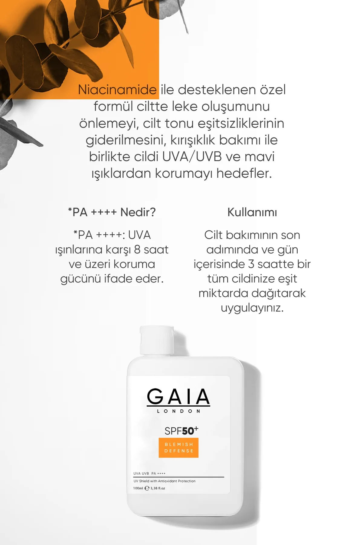 Güneş Bakım Seti 3 Lü (BLEMISH DEFENSE-ALOE VERA-İNVİSİBLE INTENSE BRONZER) — GAİA3LÜSET — تصویر 3 از 8