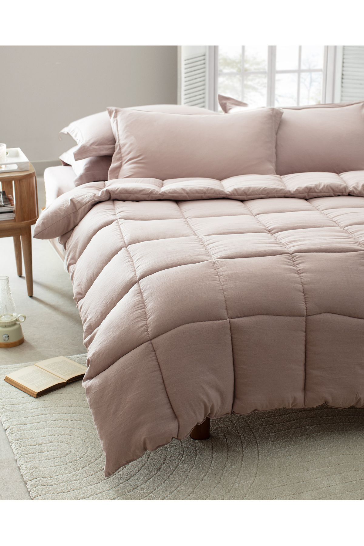 Madame Coco-Mona Single Comforter Set - Powder 2