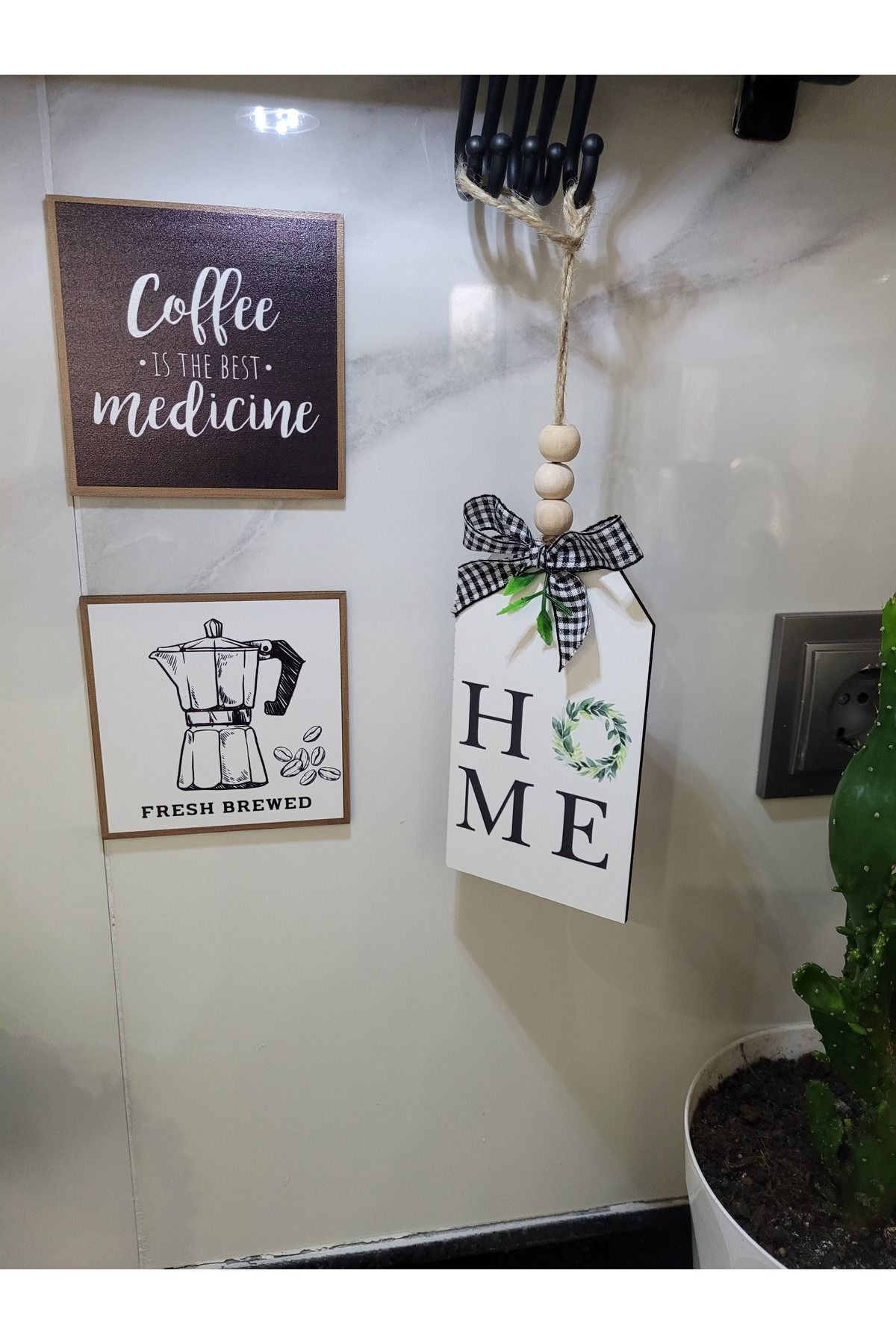 rosfloa rf-Stil nordic HOME Colț de cafea Bucătărie Dulap Balcon Perete și Mini Ornament pentru ușă 3