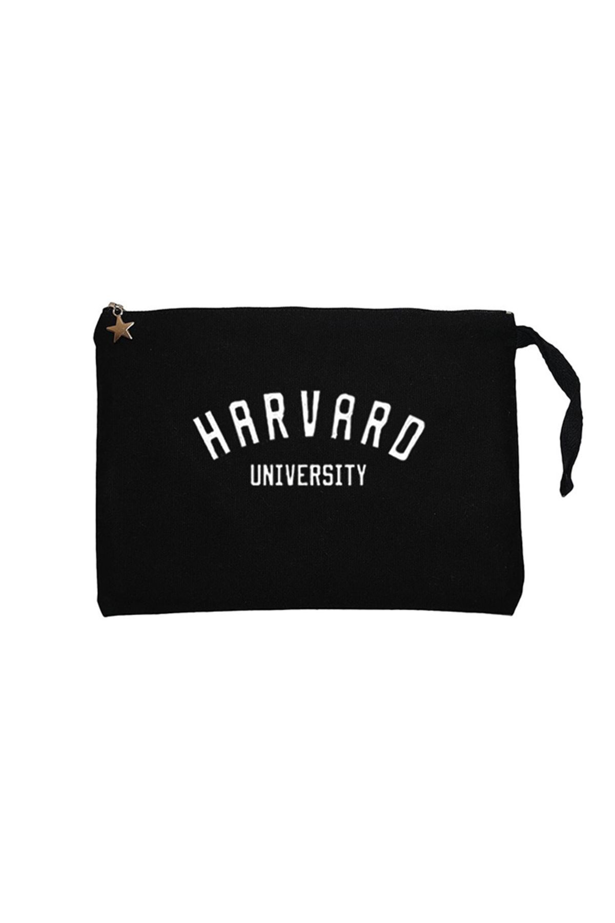 Z zepplin Harvard Uni. Text Siyah Clutch Astarlı Cüzdan / El Çantası