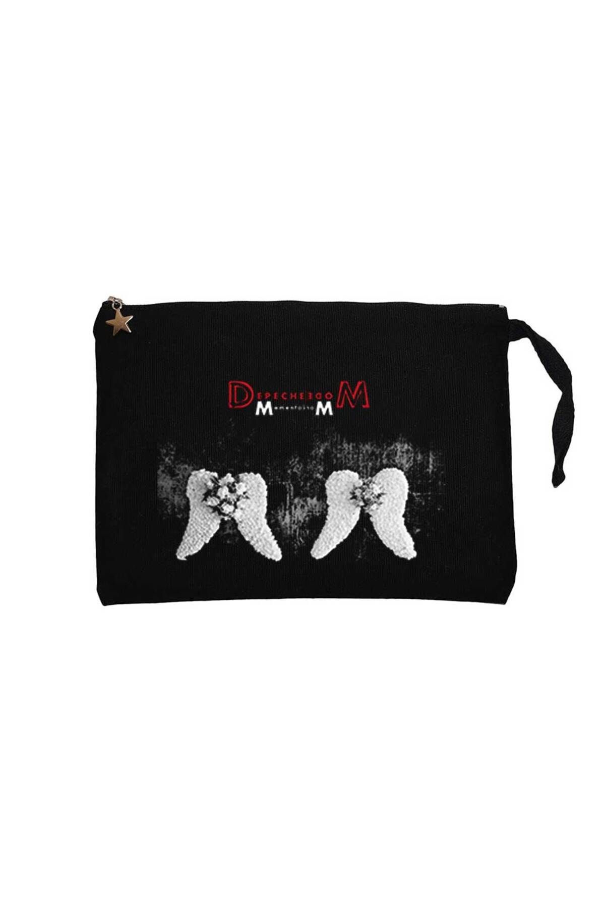 Z zepplin Depeche Mode Memento Mori Siyah Clutch Astarlı Cüzdan / El Çantası