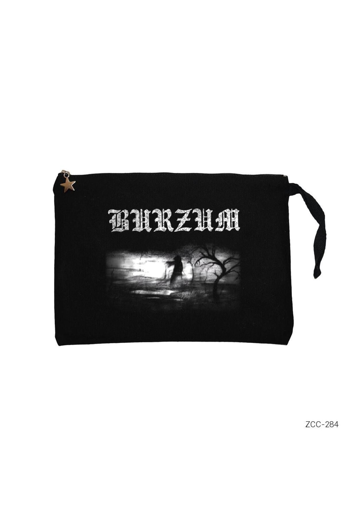 Z zepplin Burzum Siyah Clutch Astarlı Cüzdan / El Çantası