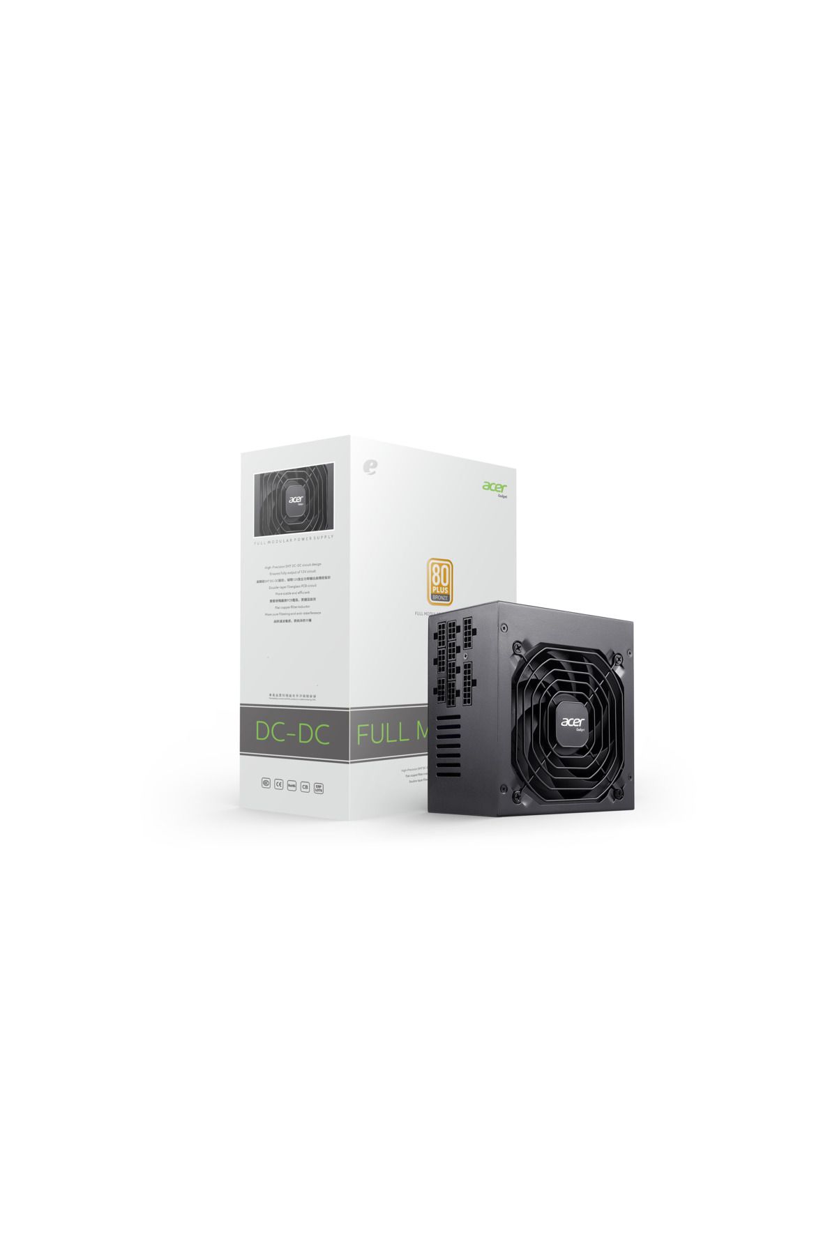 ACER-650W (AC650) Bronze PSU, 80 Plus,Fully Modular Efficient, low-noise power supply,modular cables 4