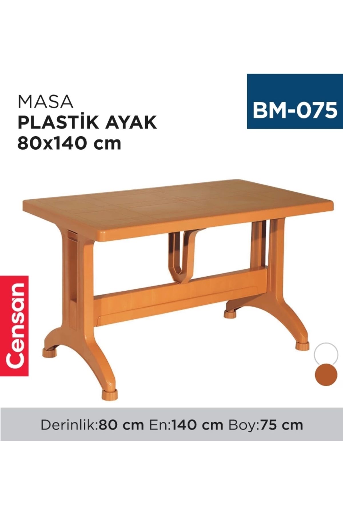 Promosyon Zinciri MASA PLASTİK AYAK 80 CM*140 CM BS