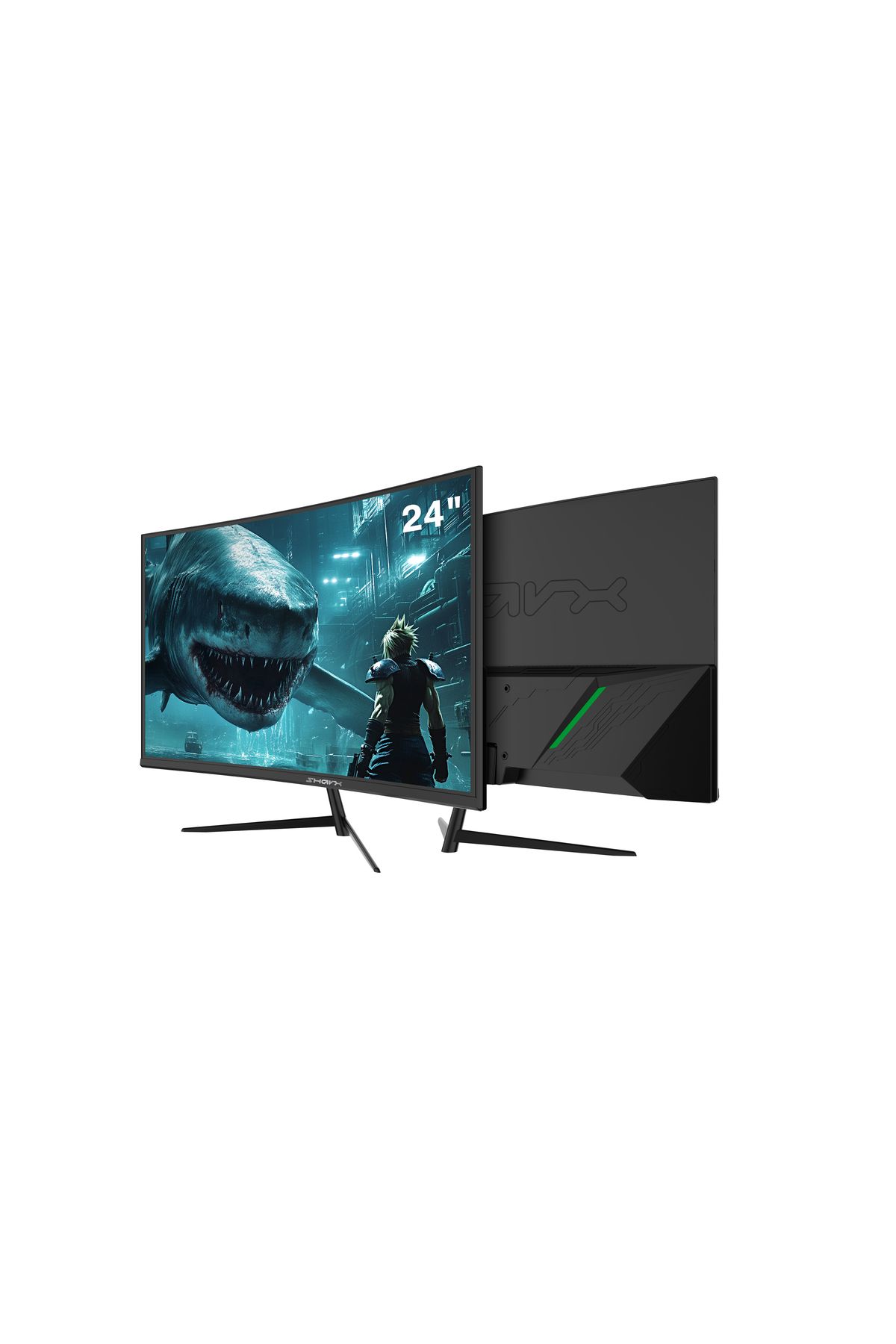 SHARX-Gaming Monitor 24F180VC 24", 180Hz Refresh, 1ms, Curved VA, HDMI 2.1, Backlight Sync,FreeSync. 5
