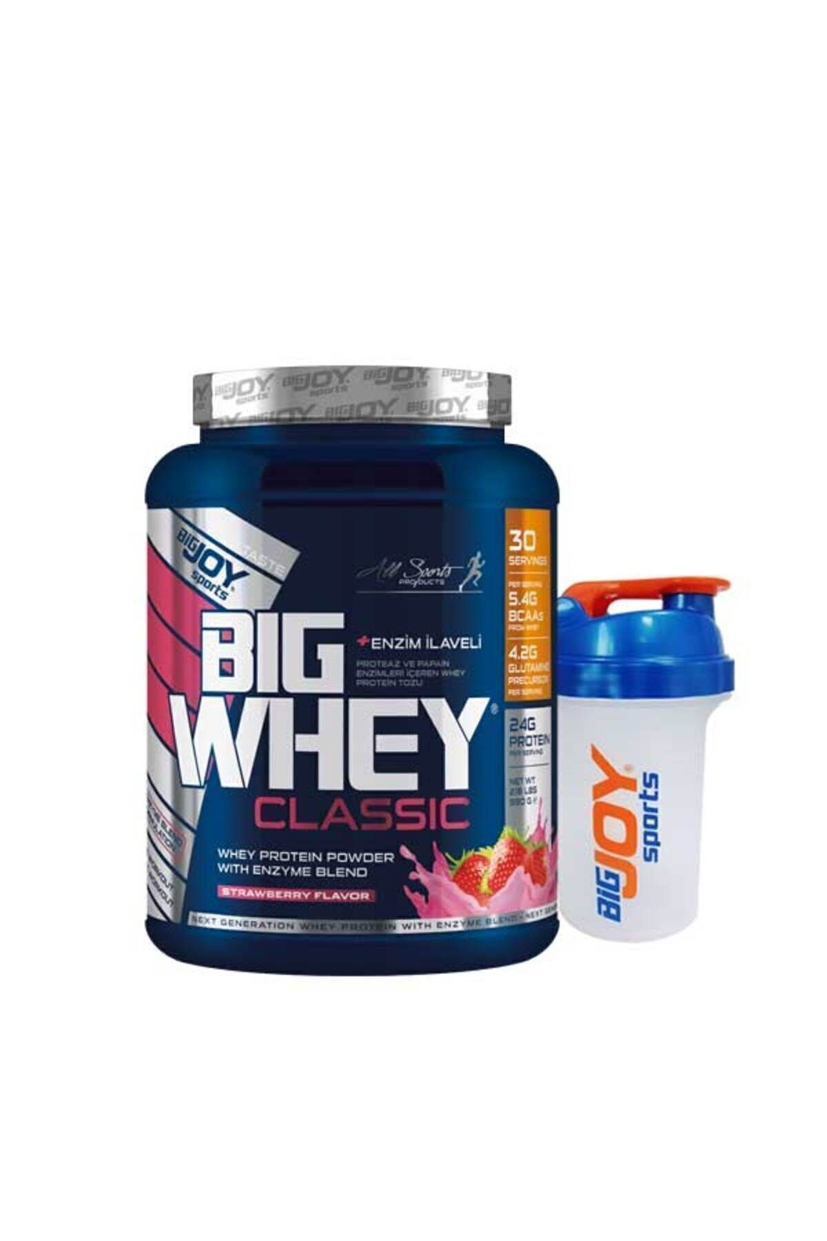 Bigjoy Sports Big Whey Classic Çilek Aromalı Protein Tozu 990 gr 30 Servis - Shaker Hediyeli-3