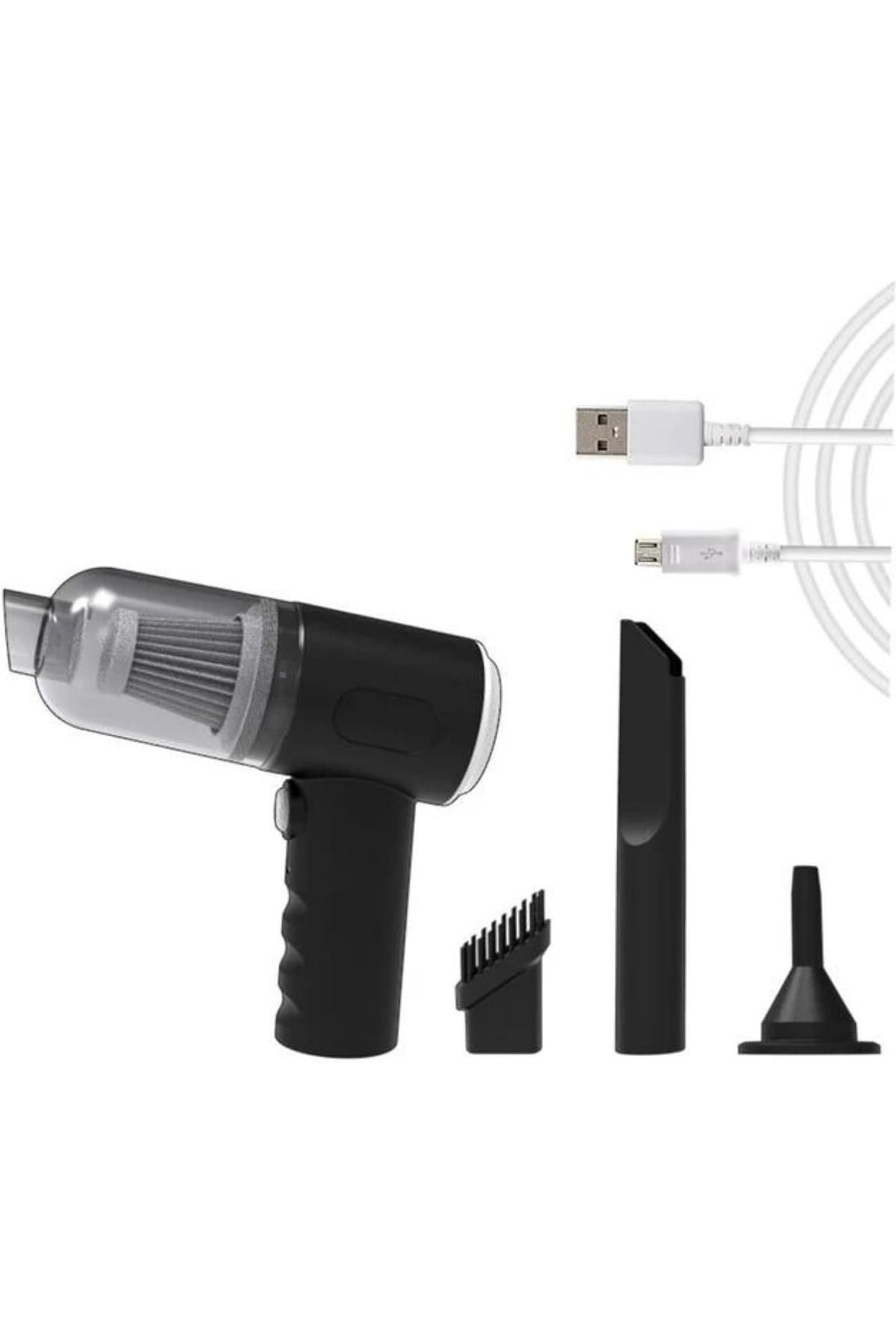 2 Yıl Mini Vakumlu Araç Süpürgesi El Süpürgesi Şarjlı Çok Fonksiyonlu HS-23