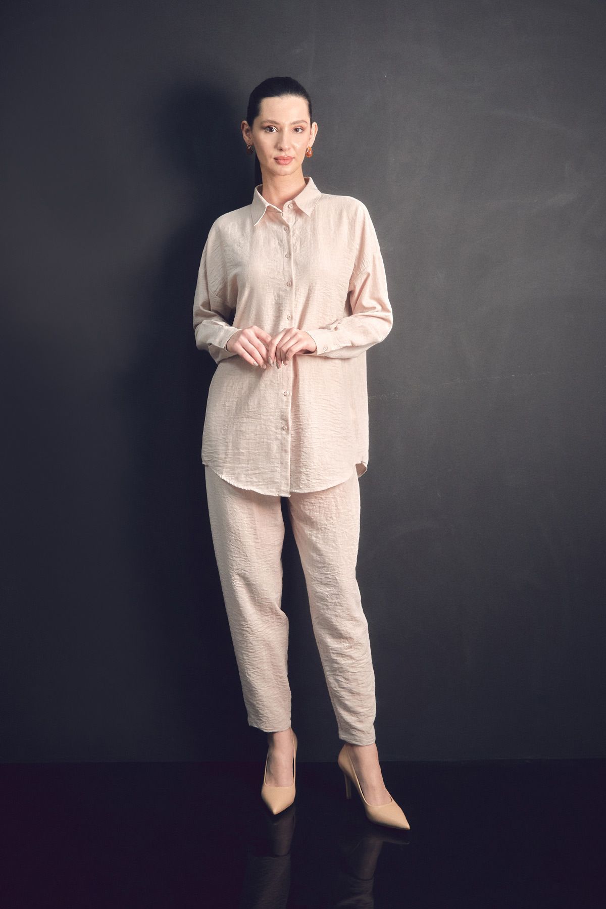 Fulla Moda-Fullamodest Basic Double Linen Set 1