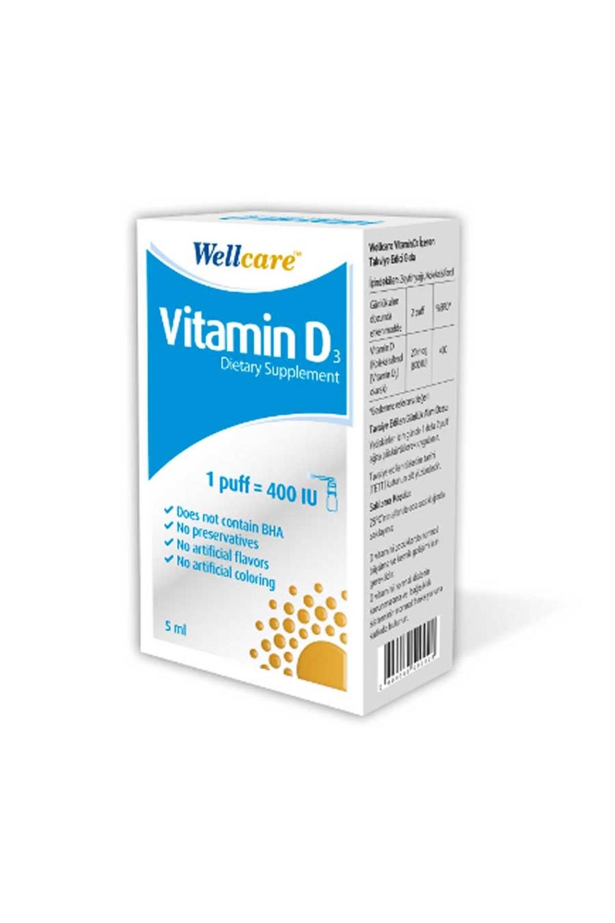 Wellcare Vitamin D3 400 Iu - 5 ml