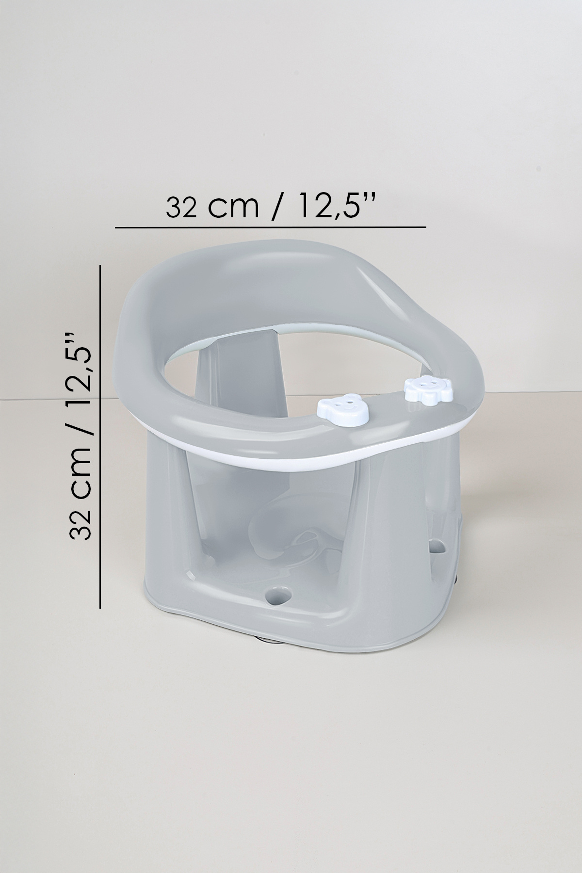 Meleni Baby 3'lü Set - Vakumlu Bebek Yıkama Aparatı, Vakumlu Destekli Banyo Oturağı, Banyo Oturak Minderi Gri fotoğrafı 6 (önizleme)