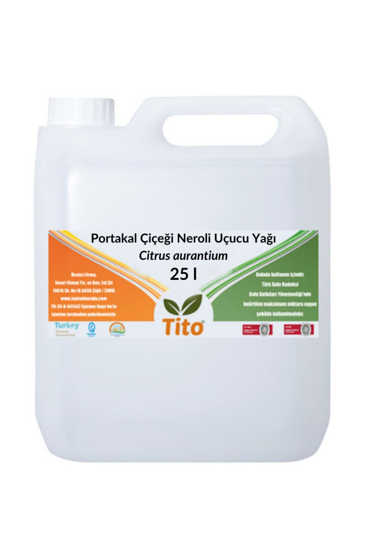 tito Portakal Çiçeği Neroli Uçucu Yağı Citrus aurantium 25 litre